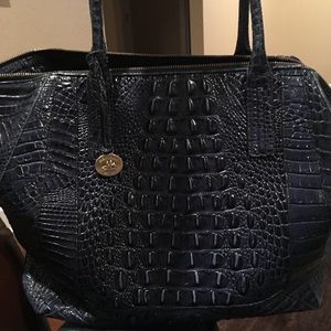 Navy blue Brahmin bag (authentic)  BB wallet